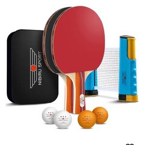 NEW NIBIRU SPORT Professional Travel Table Top Ping Pong Paddle Set